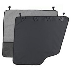 차량 문 및 창문 보호 매트;강아지 차량용 스크래치 방지 자동차 도어커버, 회색, 2개