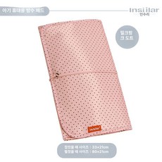 제이펀 스토어 갈이패드 아기 기저귀갈이 휴대용, 허니핑크 스트레이트