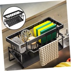 싱크대 하부 서랍 정리 다단 철망 행주 건조대, 1개, 상세페이지 참조