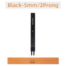 가죽 고수 공예 도구 공구 포니 Wuta 1pc 3456mm 가죽 끌 도구 다이아몬드 천자 철 기본 구멍 펀치 스티칭 가죽 공예 도구, 검은색 5mm 2갈래, 1개