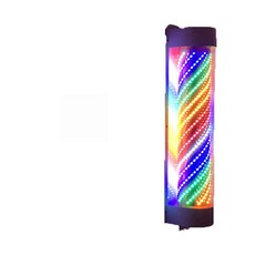 미용실회전간판 미용실싸인볼 LED 미용실 헤어샵, 공식 표준, 레인보우 13x13x60cm