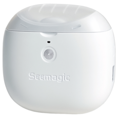 Seemagic 電動指甲刀Pro，一鍵修剪，輕音低震，合金刀頭，甲屑收納，夜間照明，小巧便攜, 白色, 1個