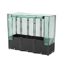 화단 단열 커버 비닐 하우스 서리 덮개 옥상 베란다, 1개, 3칸 단열 커버 (화단 미포함)