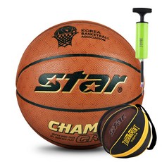 스타 챔프 그립 농구공 7호+농구공 가방+단방향 볼펌프, BB4657 농구공 + 농구공가방 A형(구) + 펌프, 1개