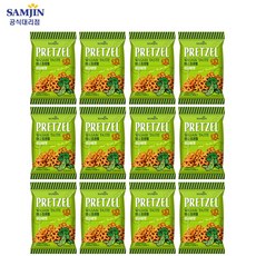 삼진 미니 프레첼 와사비맛, 70g, 12개