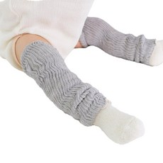 日本糸季ORGANIC GARDEN嬰幼兒純棉保暖腿套-灰(約27cm)