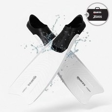 마레스 뉴클리퍼 오리발 롱핀 오리발가방, 화이트-35/36