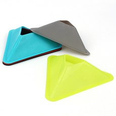 축구 체육대회 트레이닝 컬러 삼각 접시콘 1P, 파랑