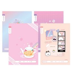 마스온 국어학원 7세받아쓰기 받아쓰기노트 넓은칸 여아용, 랜덤1개