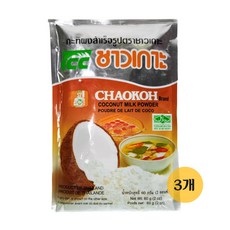 차오코 코코넛 밀크 파우더 분말, 60g, 3개