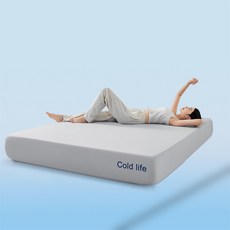 Cold life 小冰皮涼感牀笠, 小冰皮-淺灰,90*200cm單牀笠, 淺灰