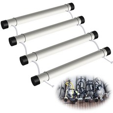 Relaxgiant 스쿠버 탱크 홀더 다이빙 캐리어 3개 탱크용 플라스틱 PVC 랙 튜브 실린더 자동차 트럭 보트에서 운송 중에 탱크가 굴러가지 않도록 유지117914