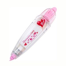 可愛繽紛花邊帶 手帳裝飾 花邊立可帶 按壓花邊修正帶 照片/卡片/手帳DIY素材, 紅色愛心, 紅色, 0rpm