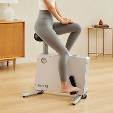인피테 루틴바이크 실내자전거 미니 접이식 가정용 유산소 사이클, RUT-1103, 화이트