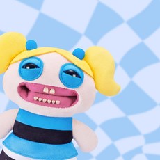 Fuggler 퍼글러 파워퍼프걸 콜라보 버블 봉제 인형 누이구루미 굿즈 약22cm