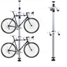 자전거 2단 거치대 스탠드 전시대 수직 벽걸이 실내 보관대, 4. 4m 두꺼운 알루미늄 고리 끈 포함, 1개, 두꺼운 알루미늄 고리 4m 끈 포함