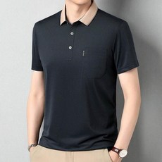 2026男士夏季Polo衫 短袖休閒衫 條紋翻領T恤 輕薄透氣