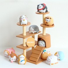 몰랑이 피규어 몰랑 캐릭터 고양이 냐른한 몰량이 12종세트, 1개