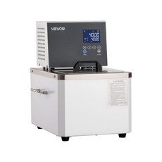 VEVOR 실험실 냉각기 순환기 -30℃-100℃ 6리터 내부 및 외부 이중 순환기 저온 냉각 액체 순환기 펌프 냉각기 재순환 냉각기 수조 실험실용, 100℃-6L