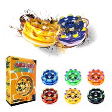 불꽃 스파크 스피너 배틀 팽이 어린이 단체 선물, 6개