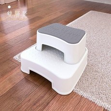 兒童洗漱台踩凳寶寶洗手梯子凳 雙層增高防滑多功能階梯椅, 1個, babypods雙層凳【二合一】