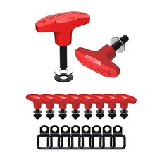 GPCA - 타이 다운 메탈 D-플레이트/D-버클 설치가 쉬운 트럭 타이 다운 카고 커버 마운트와 호환 4xe JL JT JK TJ 등을 위한 튼튼한 지프 랭글러, 8