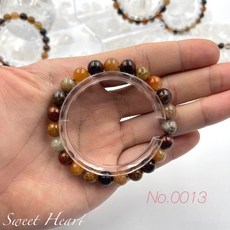 Sweet Heart 田芯精選 大自然的瑰寶 精品原礦天然彩幽靈手鏈 四季幽靈 四季招財聚財 可挑選, 1個