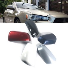 Mitsubishi Lancer EX 용 반전 미러 커버 2009 2010 2011 2012 액세서리 백미러 하우징 쉘 컬러 페인트, 07 Without paint Right