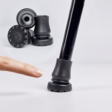 늘찬 관절 고무팁 노인지팡이 교체용 리필 교환 고무캡 지팡이 고무 바킹 패킹 충격완화 스윙 노인 어르신 환자 장애인 악세서리 소모품, 1개, 내경 1.6cm