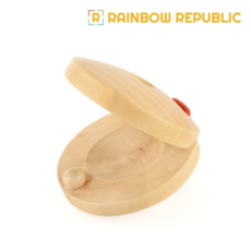 RR 우드 캐스터네츠/실내/초등/음율/유아/교구/놀이/음악놀이/발달/활동/어린이선물/장난감/가족/유치원