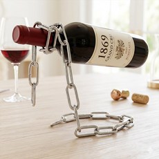 매직 와인체인랙 와인진열 와인보관 와인바 거치대, 1개, 실버