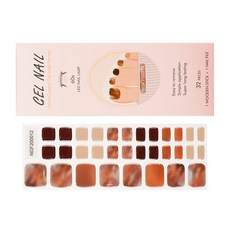 DFMEI 凝膠腳趾美甲貼 甲油膠照燈腳指甲貼 半烤美甲腳貼現貨, 1個, 1g, NGF12:如圖