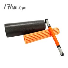 ARI 아리짐 3in1 테라피 롤러 키트 마사지스틱 폼롤러세트, 블랙 & 오렌지, 1개