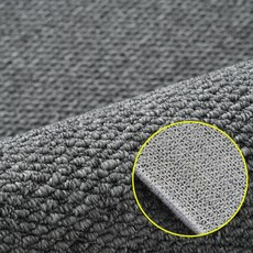 亞麻地毯仿劍麻客廳地毯菠蘿圈飄窗墊防貓爪侘寂風榻榻米臥室墊, 仿劍麻灰色-加密加厚水洗布底