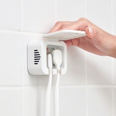 프리쉐 삼성전자 UV-C LED 2구 무선 히팅 바람건조 칫솔살균기, 화이트, TS-880
