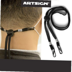 마스크줄 길이조절 마스크 스트랩 마스크끈 검정