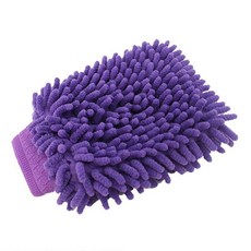 세차 양면 장갑 극세사 셔닐 봉제 자동차 청소 도구 디테일링, 3. Purple, 1개