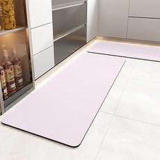 구띵 빨아쓰는 규조토 주방 발매트 2종세트, 핑크, 1세트