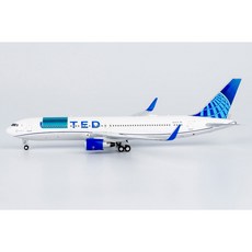NG Models 聯合航空波音767-300ER客機模型，N641UA塗裝，1:400比例精緻收藏, 1個