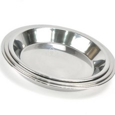 스텐 원형 파이팬 스텐접시 캠핑접시 스텐소스팬, 중