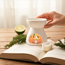 香氛融蠟禮盒 4入香氛蠟塊+融蠟燭燈 初夏午後, White, 初夏午後香氛融蠟禮盒 4入香氛蠟塊+融蠟燭燈