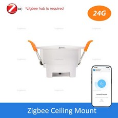 Zigbee 인간 존재 센서 24G 레이더 APP 스마트 2mqtt 어시스턴트 Ewelink 모션 장면 탐지기 연결을위한, Ceiling Mount