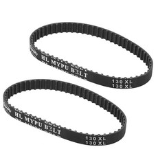 Qjaiune 2Pcs 130XL 037 타이밍 벨트 65 치아 블랙 톱니 고무 기어 10mm 구동 130XL037