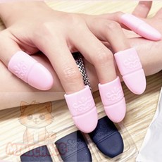 미니초코 셀프쏙오프 네일아트 쏙오프 실리콘 캡, 핑크