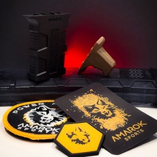 Amarok 戰術前扶手 大號 握把 - 台灣經銷圓仔, 黑色, 1個