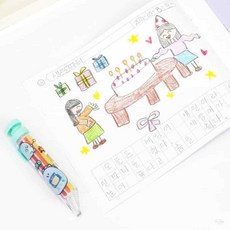 온지니엘 15칸 그림일기 랜덤발송 일기장노트