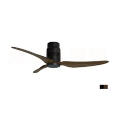 WF-52Q-W/B 52吋 DC直流吊扇，附遙控器，可正反轉, 貴族黑+深棕