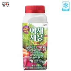 [냉장배송] 남양 야채채움 퍼플 190mlx4팩/레드비트+적양배추/착즙주스, 4개, 190ml