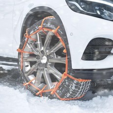일회용 스노우 체인 자동차 미끄럼 방지 눈길 케이블타이 체인 스노우체인 10P, 1개