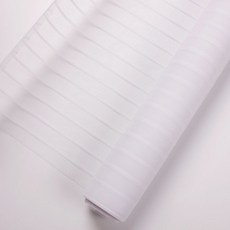 橫條白紗網 花束包裝材料 條紋網紗 花藝資材 禮品包裝, 白色, 1個